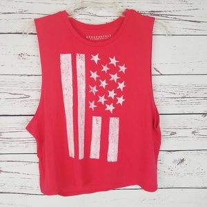 Aeropostale American Flag Muscle Tee
